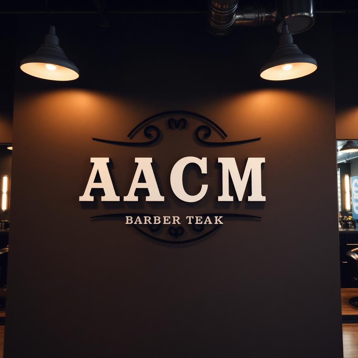Logo empresarial em escritório.