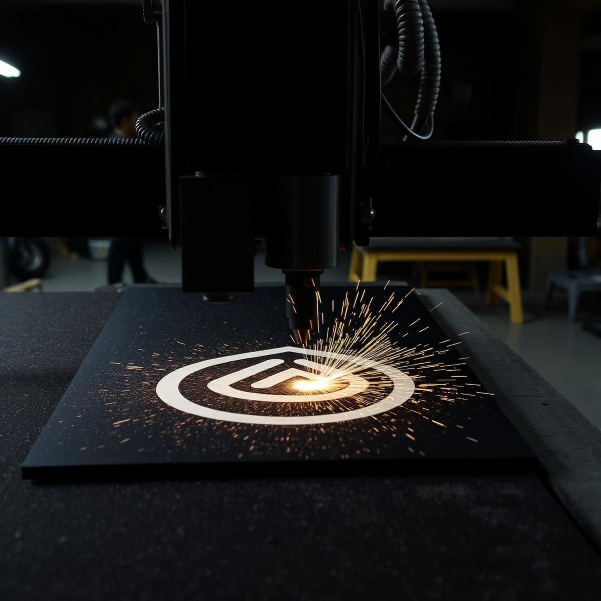 Recorte CNC em nossa produção.